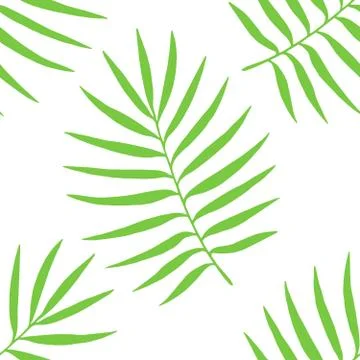 Nature seamless pattern. Hand drawn abstract tropical summer background Stock Illustration