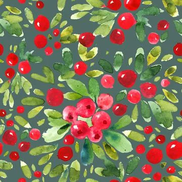 Nature seamless pattern Stock Illustration