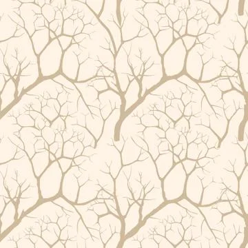 Nature seamless pattern. Winter forest background. Trees wallpaper Stockillustratie