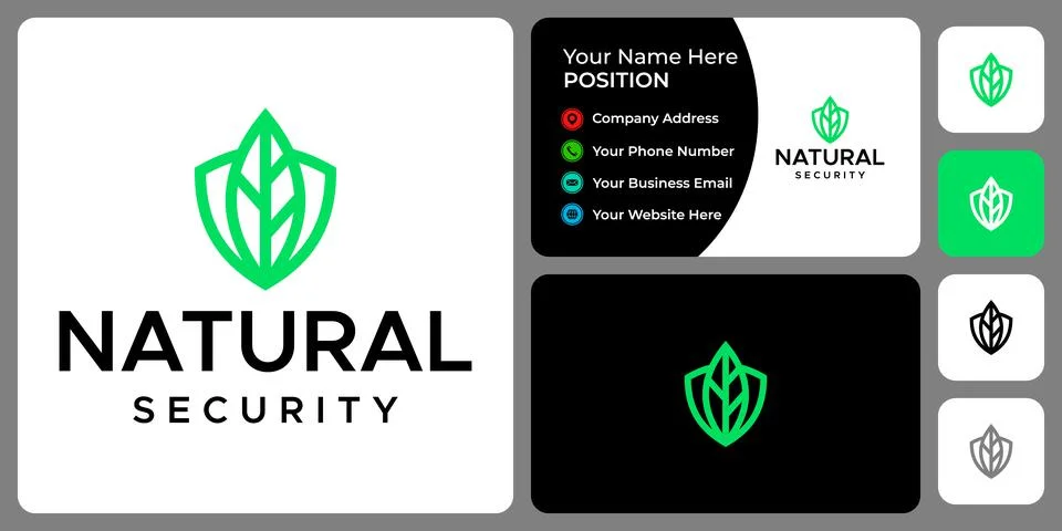 NATURE SECURITY LOGO Stock Illustration