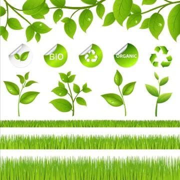 Nature set Stock Illustration