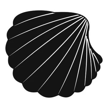 Nature shell icon, simple style Stock Illustration