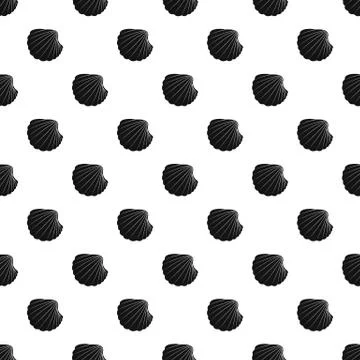 Nature shell pattern seamless Stock Illustration