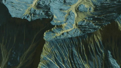 Nature shows water erosion patterns on rock surface in remote area Stock Footage 345013899