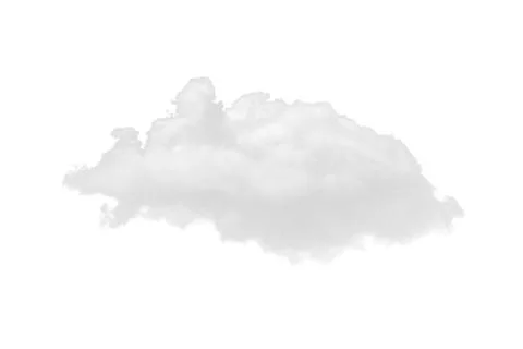 Nature single white clouds on white background. Photos