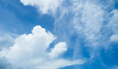 Nature Sky Cloud Blue Background Paronama Web Cloudy summer Winter Season 写真素材