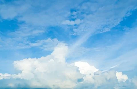 Nature Sky Cloud Blue Background Paronama Web Cloudy summer Winter Season Fotos de archivo