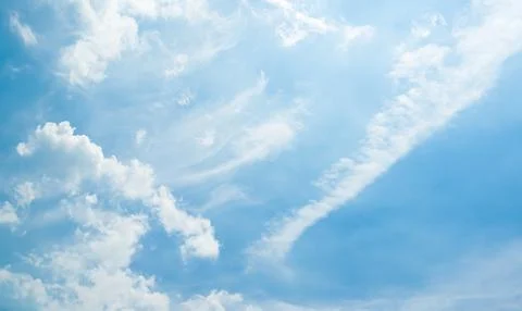 Nature Sky Cloud Blue Background Paronama Web Cloudy summer Winter Season Stock Photos