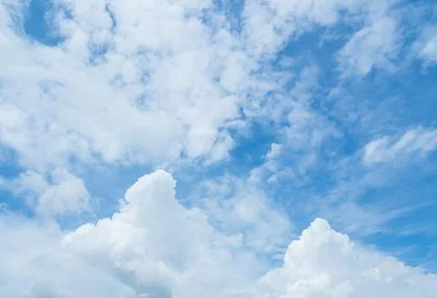 Nature Sky Cloud Blue Background Paronama Web Cloudy summer Winter Season Stock-Fotos