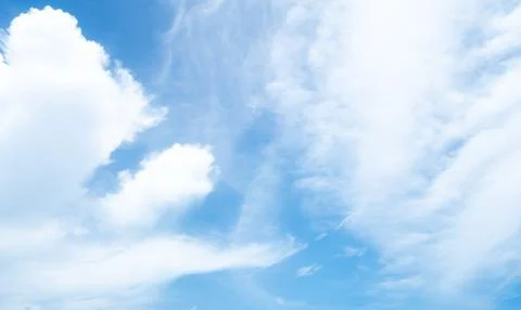Nature Sky Cloud Blue Background Paronama Web Cloudy summer Winter Season Stock Photos