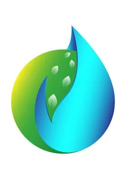 Nature Smooth Logo Vector Art Design Stock Illustration