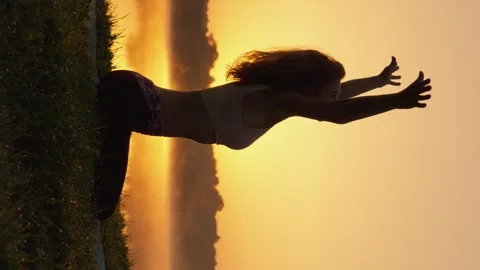 Nature as a source of inspiration for physical and spiritual development. Bright Stock Footage 255055161