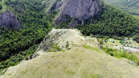 Nature span on a quadrocopter, rocks. Stock Footage 129509328