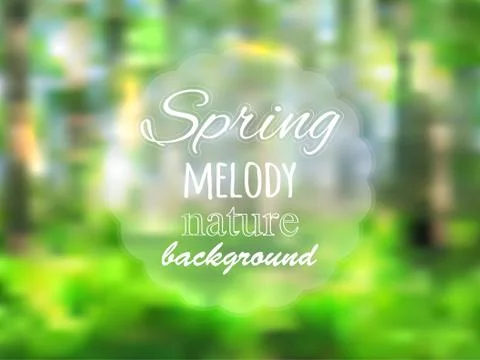 Nature spring abstract background Stock Illustration
