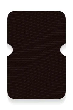 Nature sunflower dark visual background with ticket tab frame and moire style wa Stock Illustration