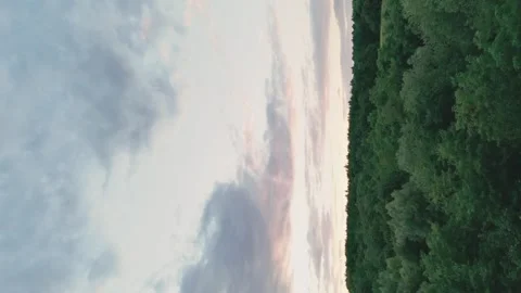Nature with sunset sky Video stock 240377278