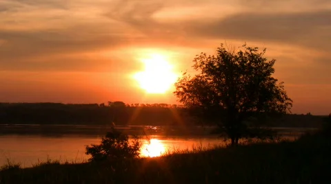Nature on sunset VI. Stock Footage 460753
