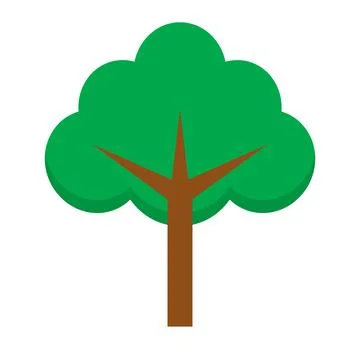 Nature Symbol. Tree. Plant. Vector. Stock Illustration
