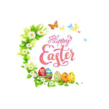 Nature Template Easter illustration Stock Illustration