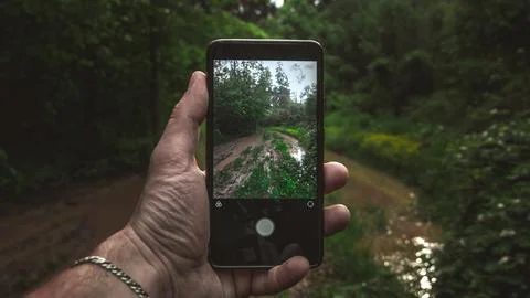 Nature Through Technology Stock Photos