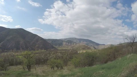 Nature timelapse. Clouds over hills. Vídeo Stock 74726233
