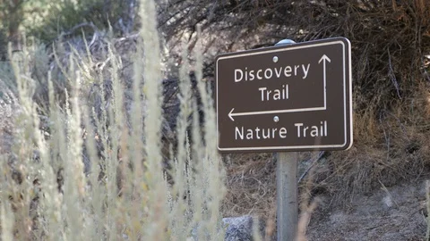 Nature Trail Sign Stockbeeldmateriaal 93471879