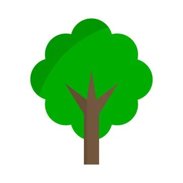 Nature. Tree. Environment and forestry. Vector. Stock Illustration