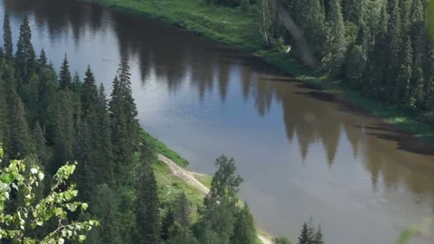 Nature of the Ural mountains Stock Footage 79325332