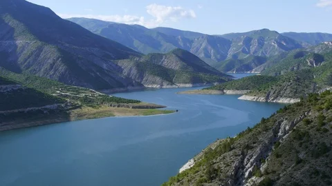 Nature Vardar River in tranquil idyllic scene, Matka Canyon, Macedonia Stock Footage 119899472