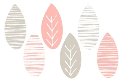 Nature vector pattern. Abstract leaves spring pattern Stock Illustration