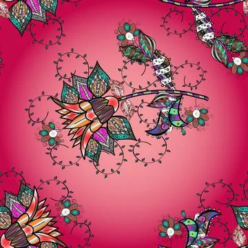 Nature. Vector pattern. Nice pattern in the small flower. Flower composition. Fl Stock Illustration