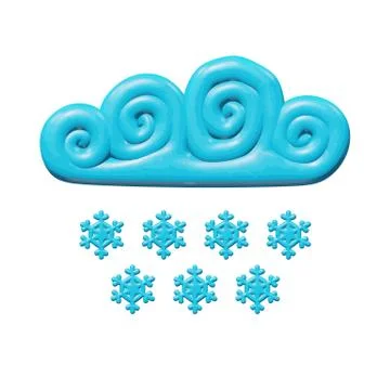 Nature vector of smooth plastic snowfall storm Stock Illustration
