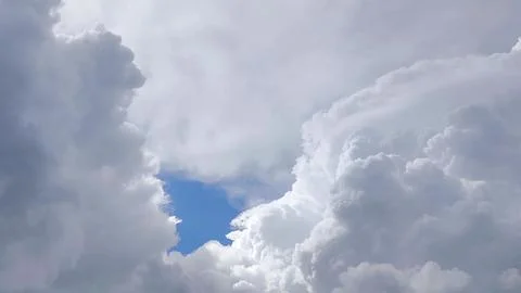 Nature video. close-up of clouds in the sky. clouds texture background Photos
