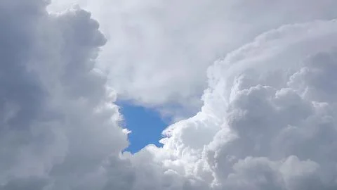 Nature video. close-up of clouds in the sky. clouds texture background Photos