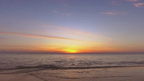 Nature video Dramatic sunset The scenery, beaches, natural beauty and wonders.   Stock Footage 149494428