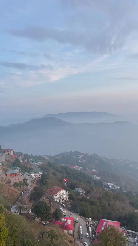 Nature Video Mountains Hills View Landscape Scenery Village Clip Stock Footage 293480158