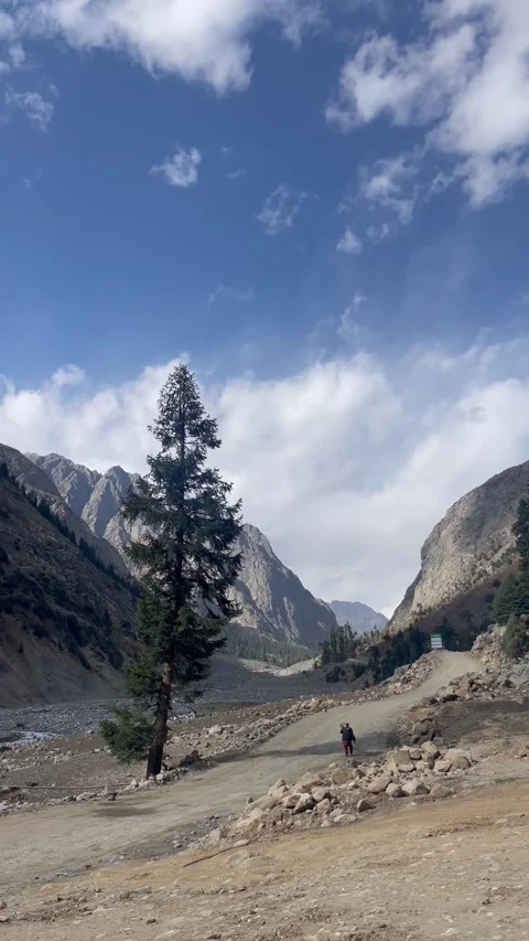 Nature Video Mountains Hills View Landscape Scenery Village Clip Stock Footage 293484645
