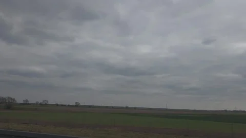 Nature View from Car Window in Motion Stock Footage 312433977