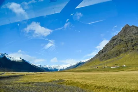 Nature view in Iceland. Mountains Stock Photos