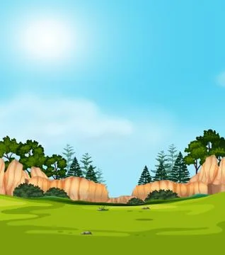 A nature view landscape Stock Illustration