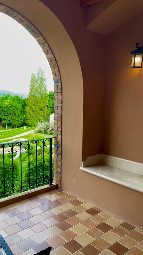 Nature view, mountains from the bathtub 動画素材 285694341