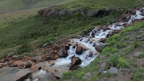Nature view with waterfall 12 Stock Footage 311763887