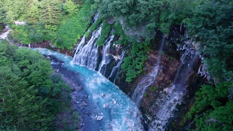 Nature Waterfall Timelapse Stock Footage 244897386
