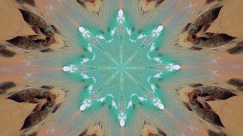 Nature wave kaleidoscope sequence patterns. Abstract multicolored motion Stock Footage 149760792