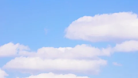 Nature white clouds background is sunny blue sky. 4k timelapse. Part 2 of 3 Stock Footage 115653529