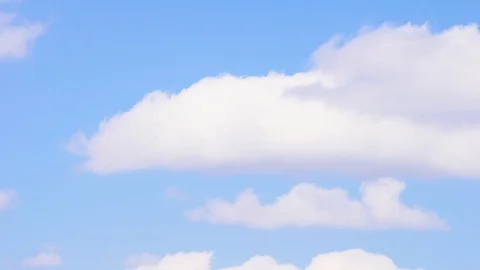 Nature white clouds background is sunny blue sky. 4k timelapse. Part 3 of 3 Video stock 115654231
