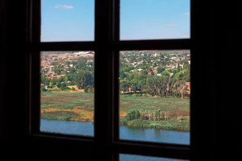 Nature in window Stock Photos