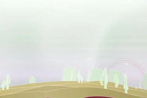 Nature winter rose sunlit dune environment scenic motion backdrop with shrub det 動画素材 336845548