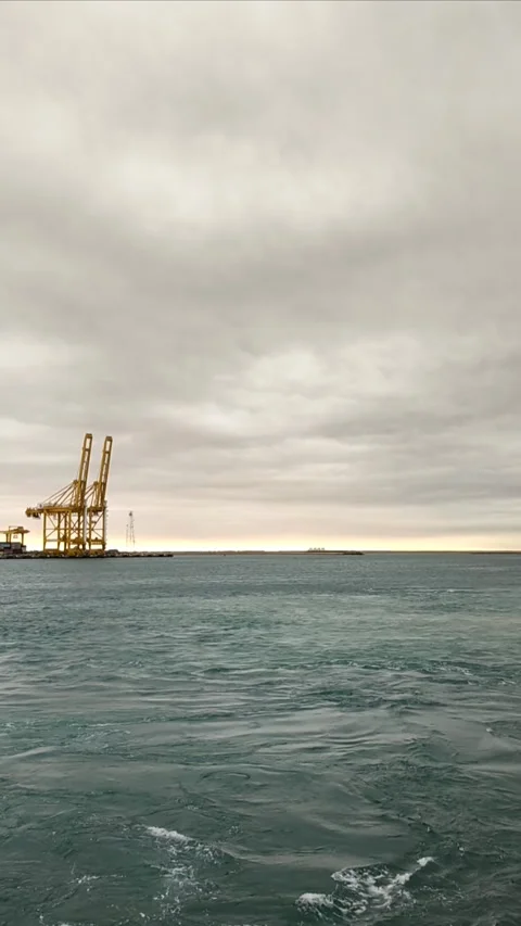 Nature,cloud over the harbor Stock Footage 275187610