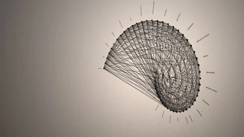 Natures aesthetic fibonacci sequence 3D rotating diagram background 動画素材 321681135
